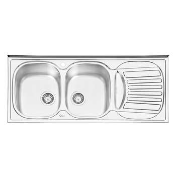سینک ایلیا استیل مدل 1010L توکار سایز 60 × 120 سانتی متر