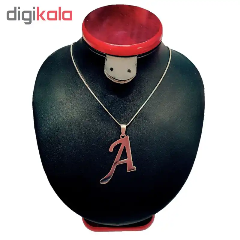 گردنبند مردانه طرح حرف A کد p33
