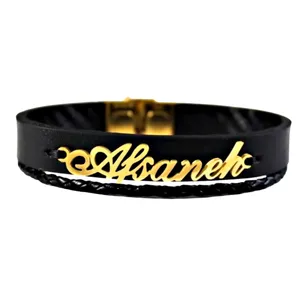 دستبند نقره زنانه طرح اسم افسانه