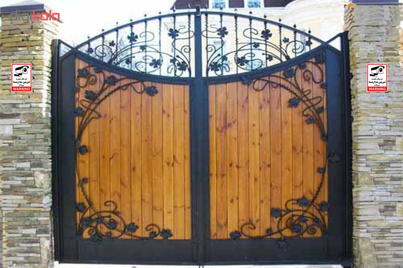 برچسب چاپ پارسیان طرح دوربین مدار بسته WARNING بسته 2 عددی