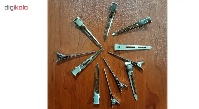 گیره مو فلزی کد K12 مجموعه 12 عددی تک سایز