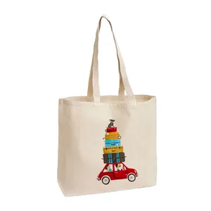 کیف رو دوشی پارچه ای طرح مسافرت مدل 10