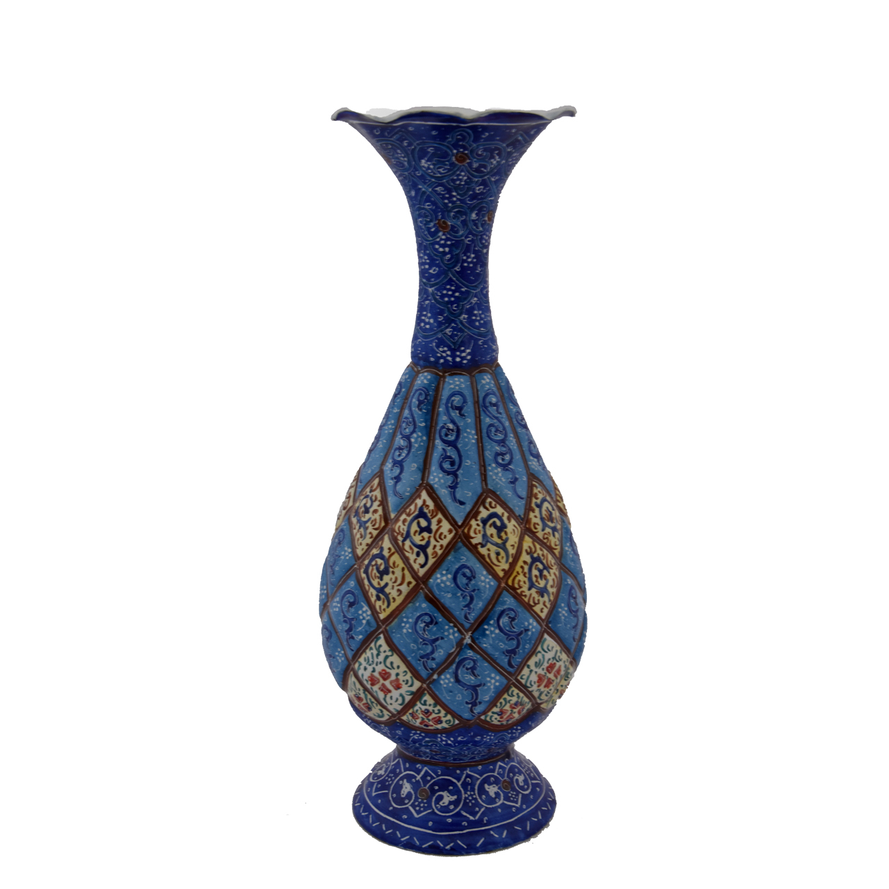گلدان مینا کاری مدل اسلیمی کد 3211 
