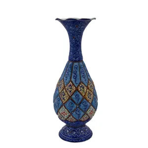 گلدان مینا کاری مدل اسلیمی کد 3211 