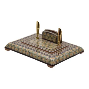 جا قلمی خاتم کاری رستا طرح 23-15-101