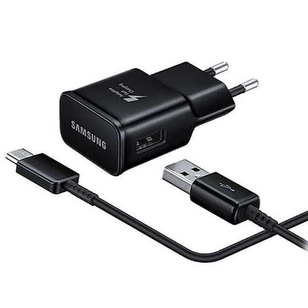 شارژر دیواری سامسونگ مدل EP-TA20EBECGWW به همراه کابل تبدیل USB-C