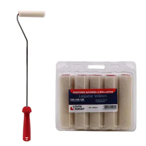 غلتک نقاشی اوتی پقفه مدل Laqueur Velours دسته بلند بسته 10 عددی