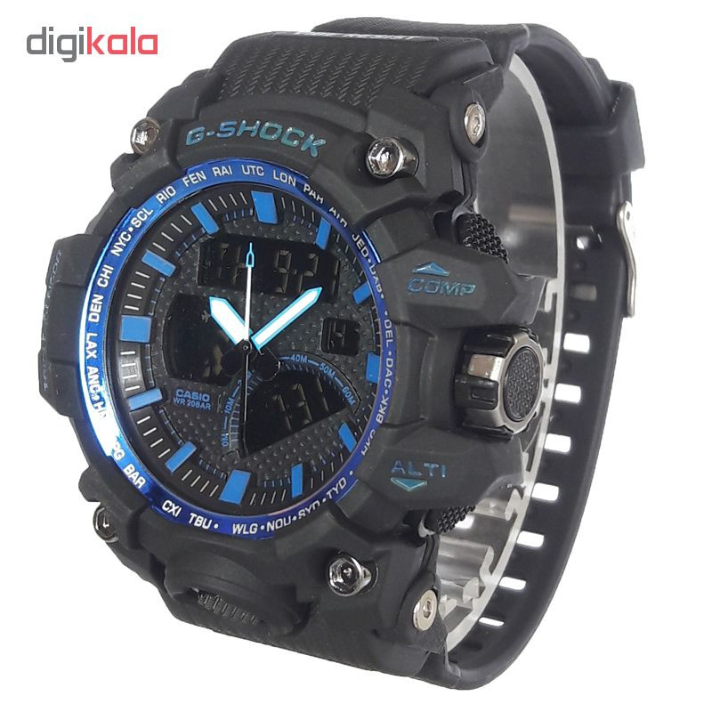 ساعت مچی دیجیتال مردانه مدل G-SH 1177 / ME-AB به همراه دستمال مخصوص نانو برند کلیر واچ ساعت مچی دیجیتال مردانه مدل G-SH 1177 / ME-AB به همراه دستمال مخصوص نانو برند کلیر واچ
