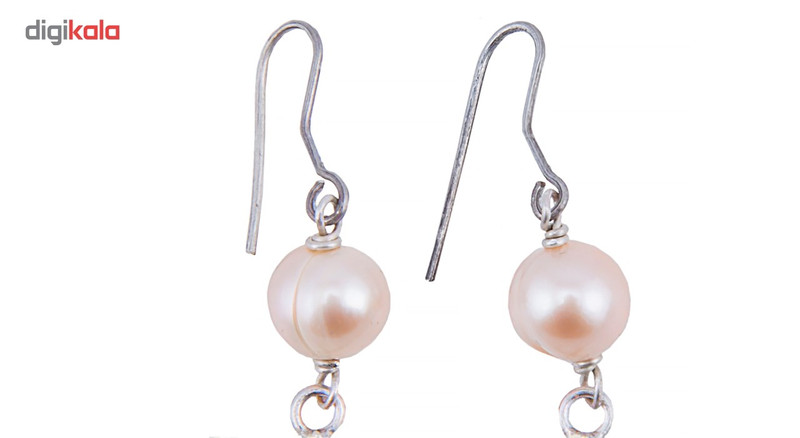 گوشواره نقره و مروارید سنگ و زر مدل sz111619 گوشواره نقره و مروارید سنگ و زر مدل sz111619