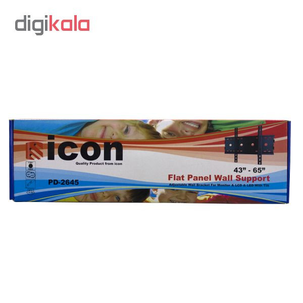 پایه دیواری آیکون مدل PD-2645 مناسب برای تلویزیون 43 تا 65 اینچی