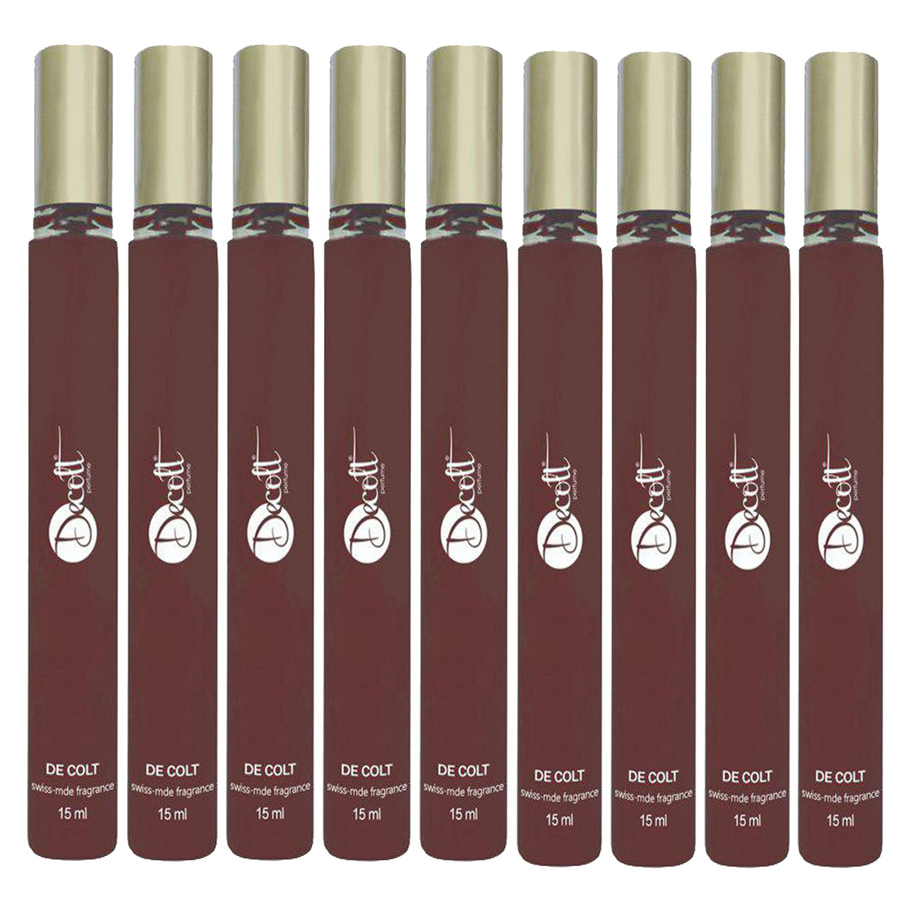 عطر جیبی مردانه دکلت کد 120 حجم 15 میلی لیتر بسته 9 عددی