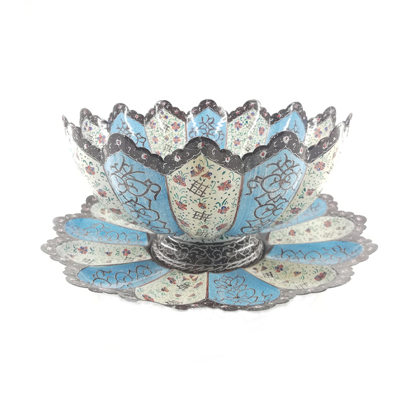 ست میوه خوری مینا کاری مدل pa056