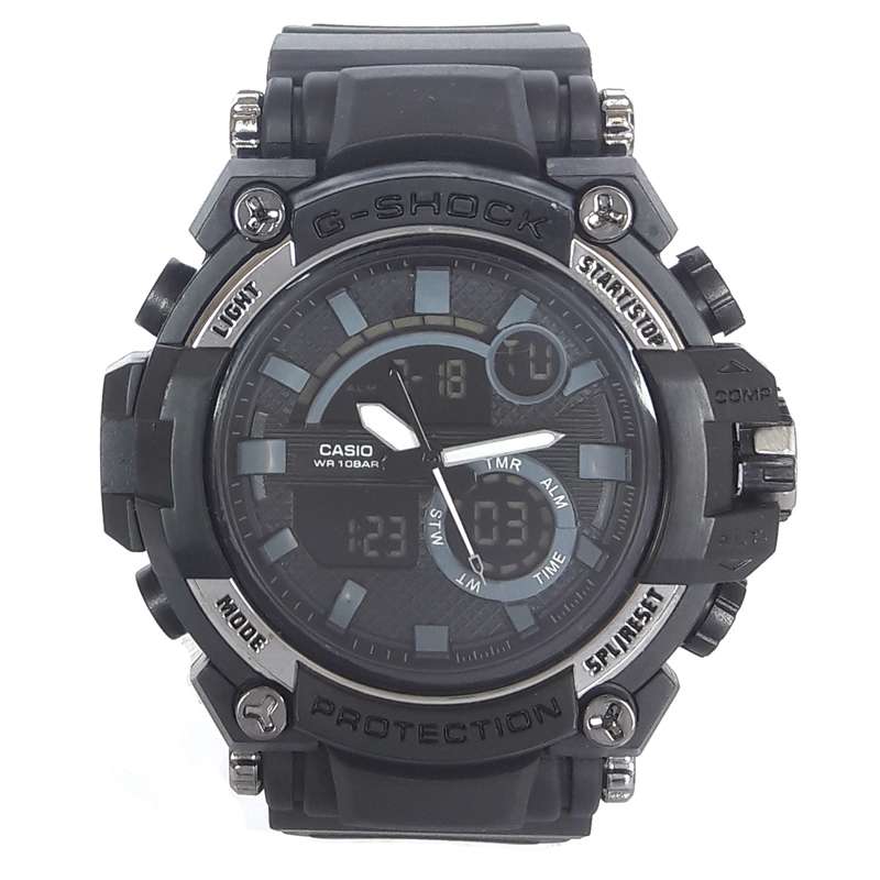 ساعت مچی دیجیتال مردانه مدل G-SH 1144 / ME-TO به همراه دستمال مخصوص نانو برند کلیر واچ