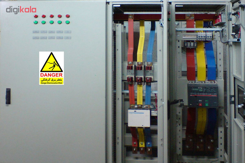 برچسب هشدار دهنده چاپ پارسیان طرح خطر برق گرفتگی danger بسته 2 عددی