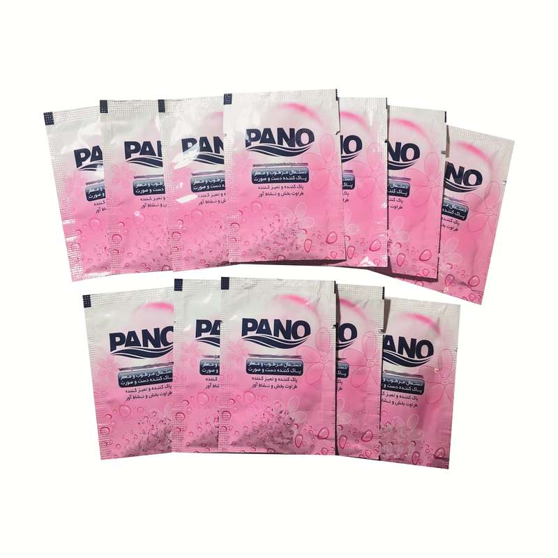 دستمال مرطوب پانو کد 01 بسته 12 عددی