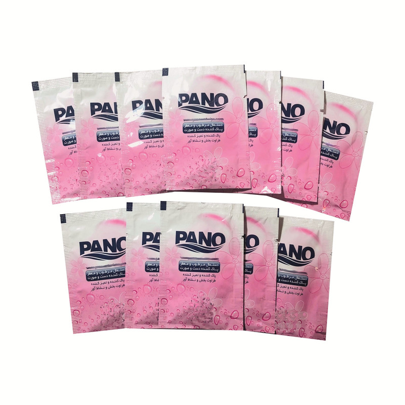 دستمال مرطوب پانو کد 01 بسته 12 عددی