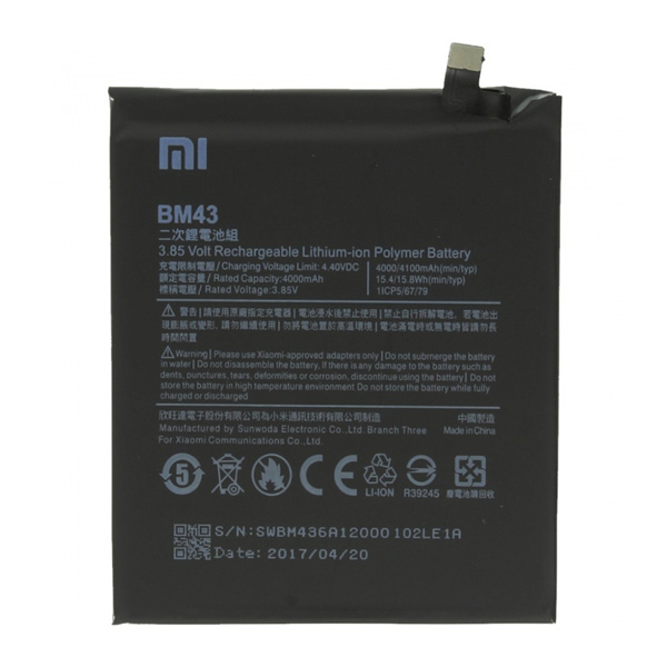 باتری موبایل مدل BM43 ظرفیت 4100 میلی آمپر ساعت مناسب برای گوشی موبایل شیائومی Redmi note 4x