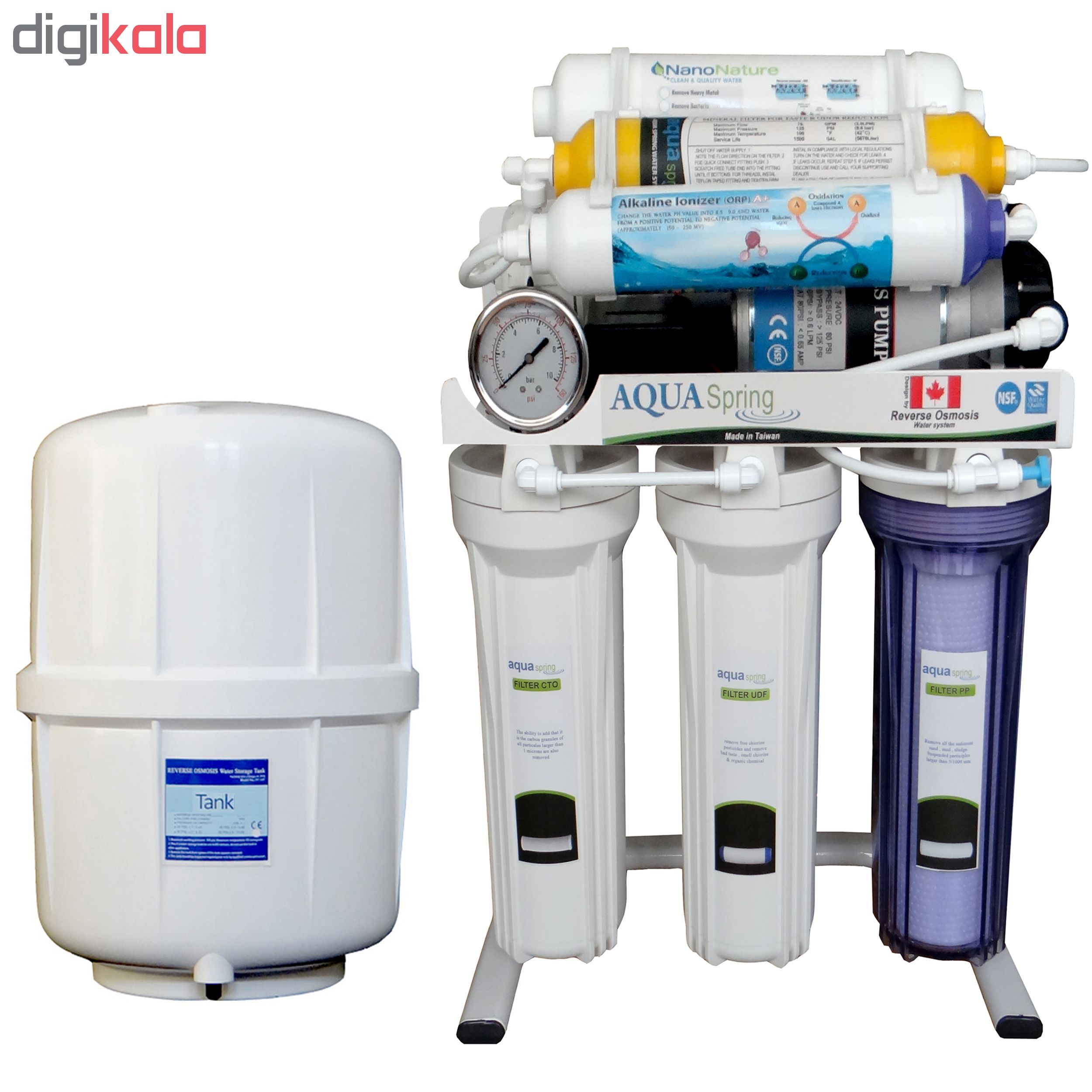 دستگاه تصفیه کننده آب آکوآ اسپرینگ مدل RO-S9-NATURE1900
