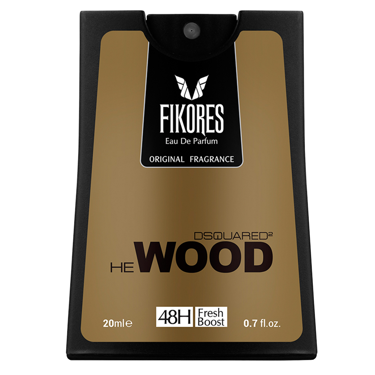عطر جیبی مردانه فیکورس مدل Dsquared He Wood حجم 20 میلی لیتر