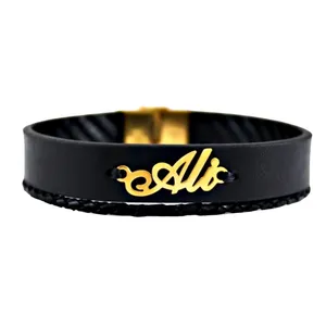 دستبند نقره زنانه طرح اسم علی