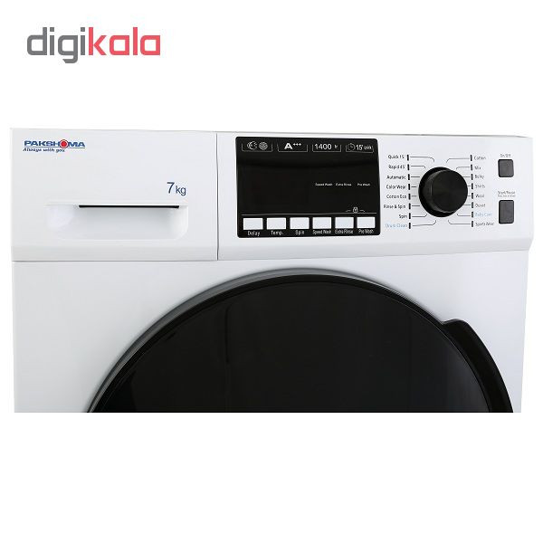 ماشین لباسشویی پاکشوما مدل TFU-73402 ظرفیت 7 کیلوگرم
