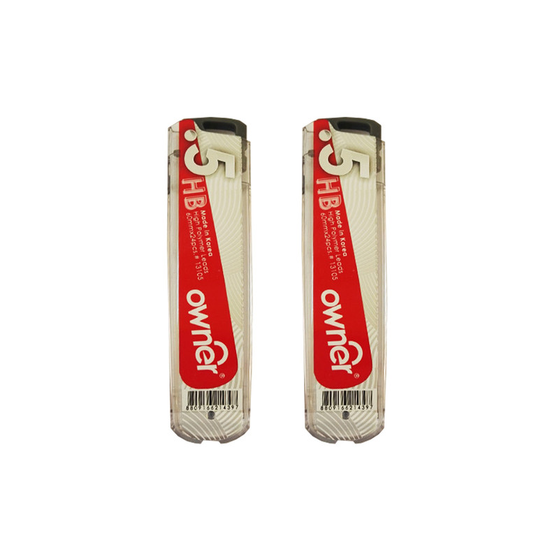 نوک مداد نوکی 0.5 میلی متری اونر مدل High Polymer بسته 2 عددی نوک مداد نوکی 0.5 میلی متری اونر مدل High Polymer بسته 2 عددی