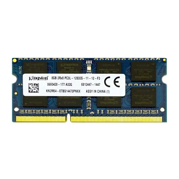 رم لپ‌تاپ کینگستون DDR3، ظرفیت 8 گیگابایت مدل PC3L 12800S فرکانس 1600 مگاهرتز تک ماژول