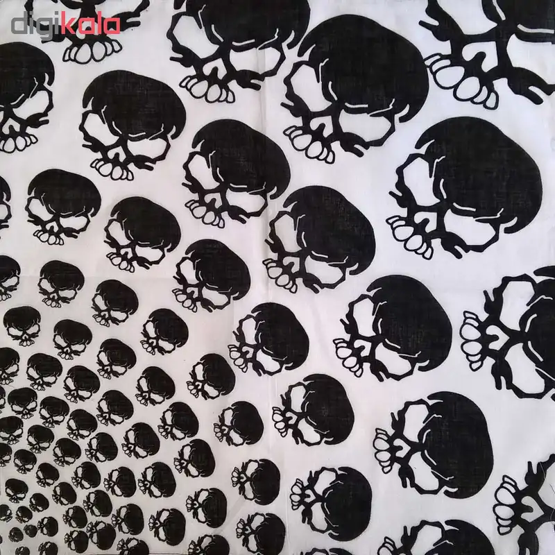 دستمال سر و گردن طرح اسکلت