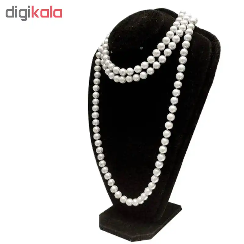 گردنبند زنانه طرح مروارید مدل کلاسیک طول 150 سانت Pl856