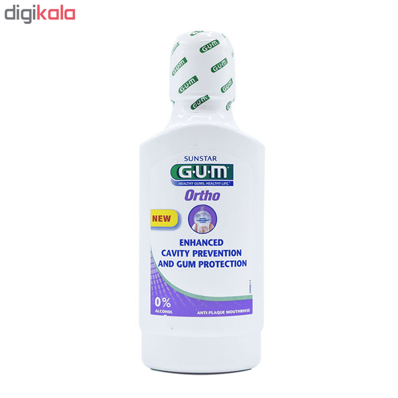 دهان شویه جی یو ام مدل Ortho حجم 300 میلی لیتر