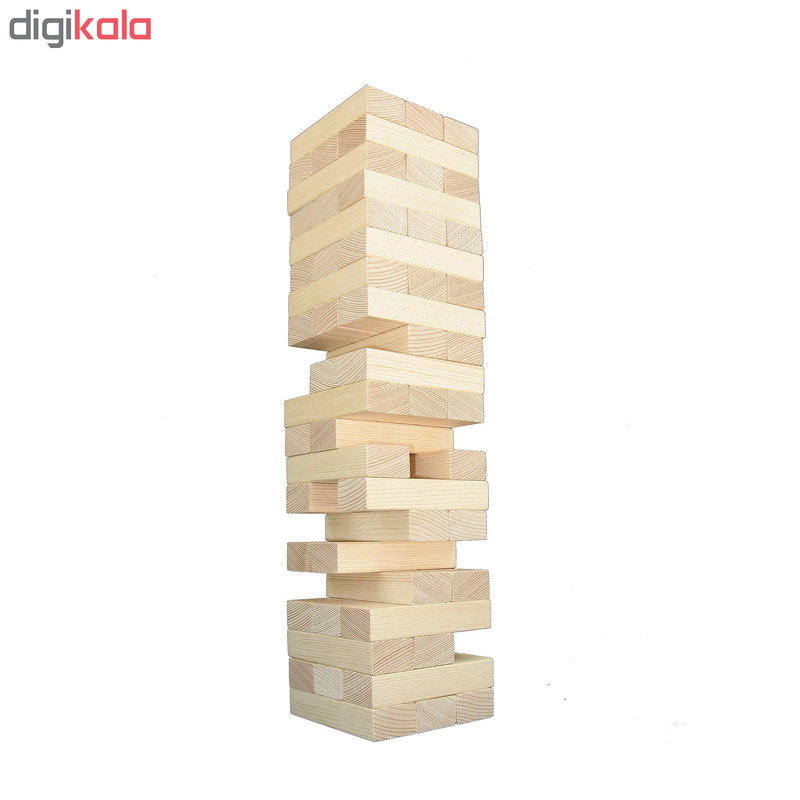 بازی فکری جنگا چوبی یارات مدل Lux Tower با 54 قطعه استاندارد، مناسب کودک و بزرگسال، تقویت تمرکز و دقت، آموزش قوانین تعادل و جاذبه، دارای برش‌های دقیق و کیفیت ساخت بالا