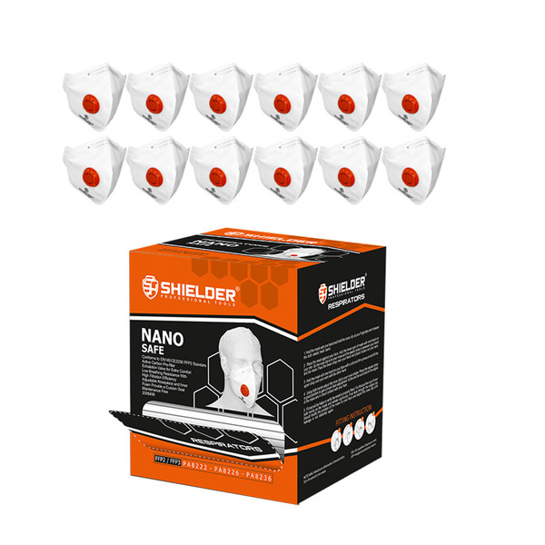 ماسک فیلتر دار شیلدر مدل SH-45 بسته 12 عددی