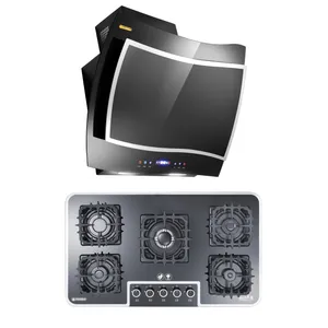 هود و اجاق گاز صفحه ای درخشان مدل فریز G637