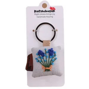 جاکلیدی کفشدوزک طرح گلدوزی کد LB09 تک سایز