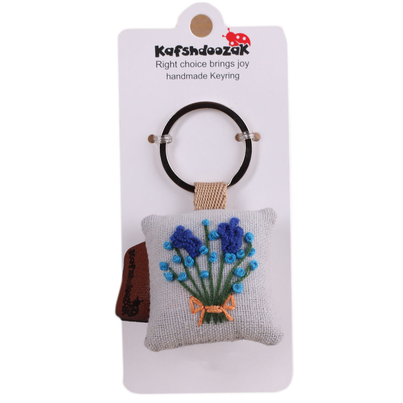 جاکلیدی کفشدوزک طرح گلدوزی کد LB09 تک سایز