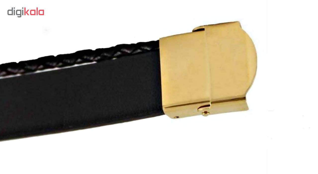 دستبند طلا 18 عیار زنانه آمانژ طرح شیوا کد D2045