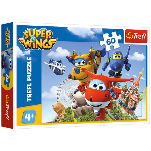 پازل 60 تکه ی تریفل مدل Super Wings پازل 60 تکه ی تریفل مدل Super Wings