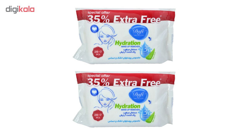 دستمال مرطوب دافی مدل Hydration 01 مجموعه 2 عددی