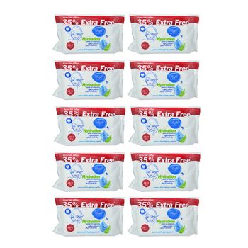دستمال مرطوب دافی مدل Hydration مجموعه 10 عددی