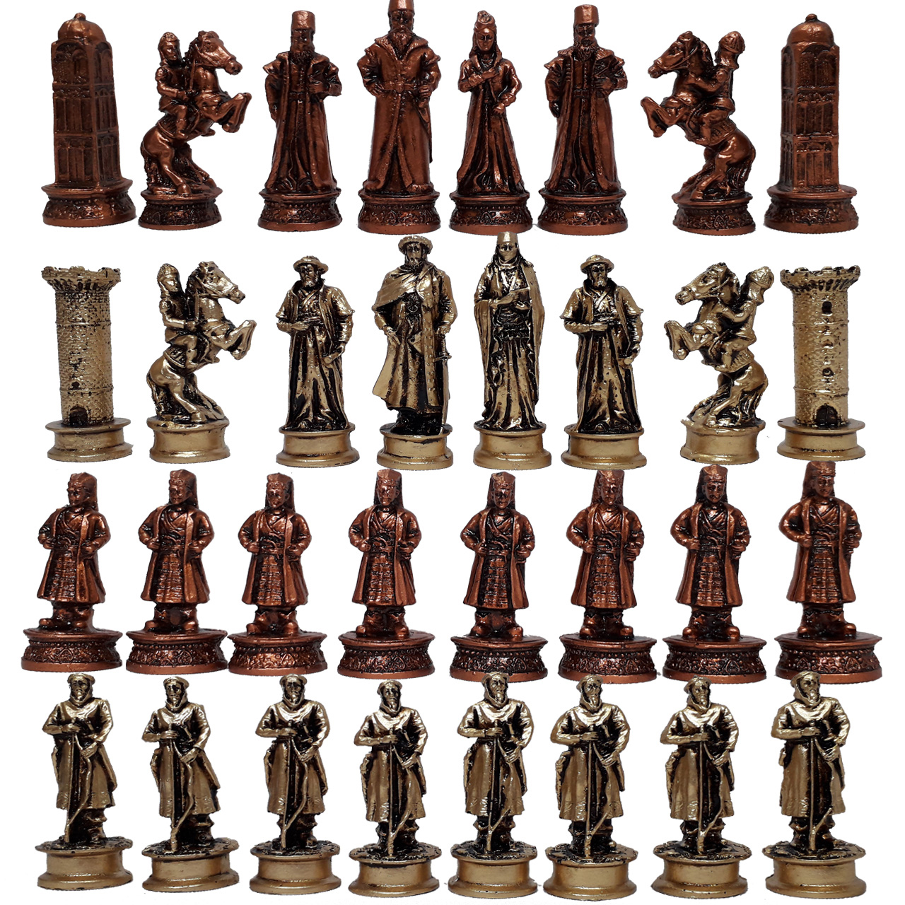 مهره شطرنج رخ مدل B07 مجموعه 32 عددی