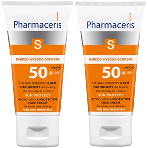 کرم ضد آفتاب فارماسریز مدل Hydrolipid SPF50 حجم 50 میلی لیتر بسته دو عددی