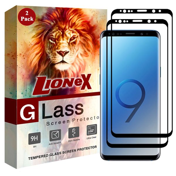 محافظ صفحه نمایش 6D Dual لایونکس مدل USS مناسب برای گوشی موبایل سامسونگ Galaxy S9 بسته دو عددی محافظ صفحه نمایش 6D Dual لایونکس مدل USS مناسب برای گوشی موبایل سامسونگ Galaxy S9 بسته دو عددی