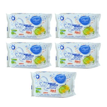 دستمال مرطوب دافی مدل Lc2 مجموعه 5 عددی