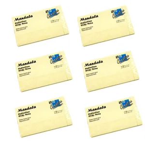 کاغذ یادداشت چسب دار اینفو طرح ماندالا مدل 01-5655 M بسته 6 عددی