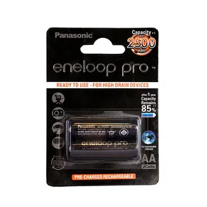 باتری قلمی قابل شارژ مدل Eneloop Pro ظرفیت 2500 میلی آمپر ساعت بسته 2 عددی