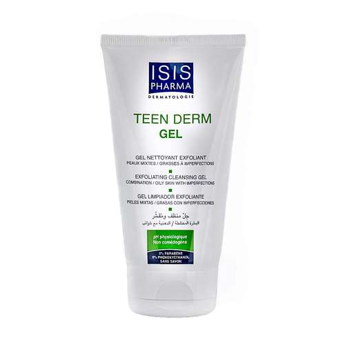 ژل شستشوی صورت آیسیس فارما مدل Teen Derm حجم 28 میلی لیتر