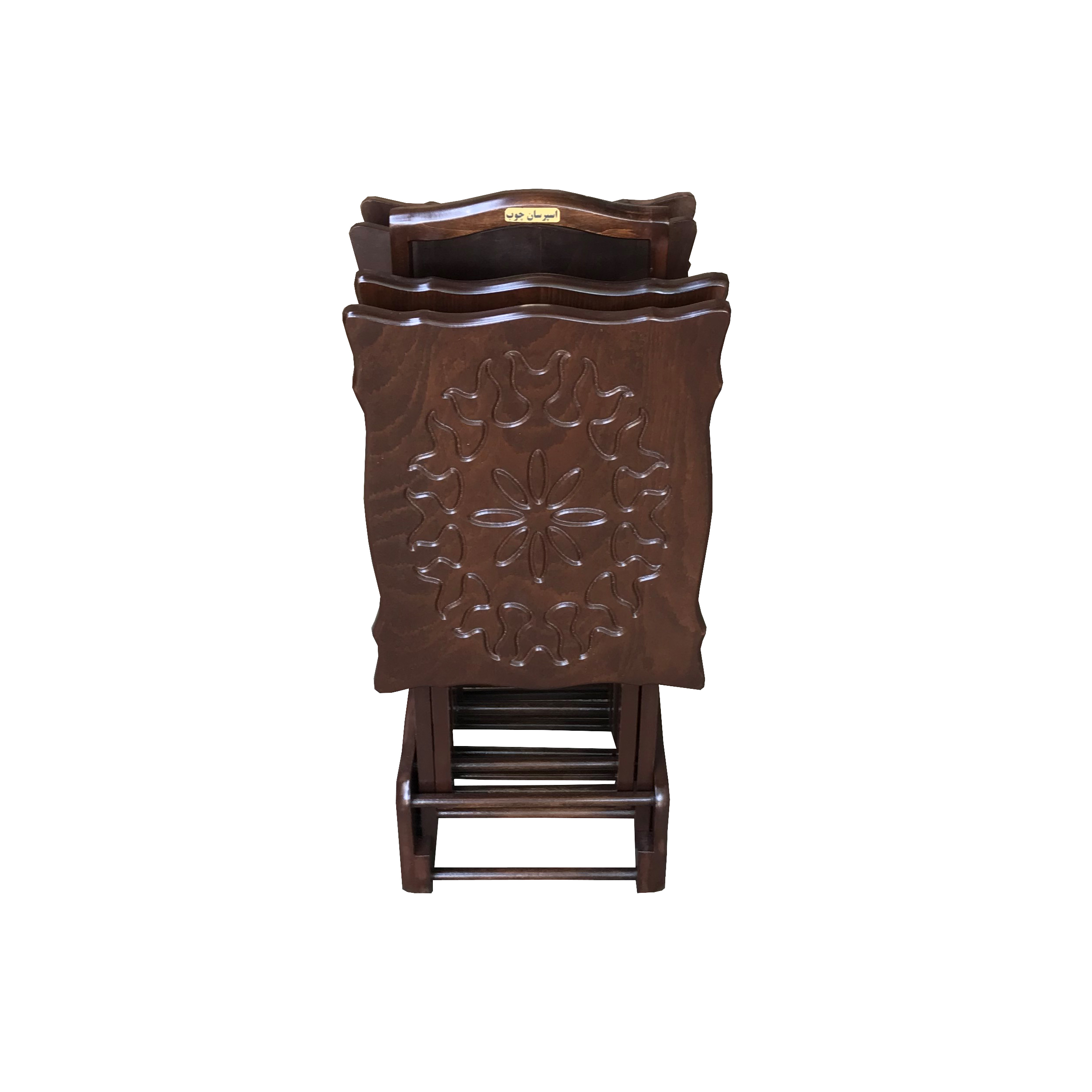 میز عسلی اسپرسان چوب کد 999 مجموعه ۴ عددی