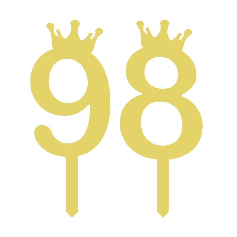 تاپر کیک هانستو مدل عدد 98 کد TPN98 مجموعه 2 عددی