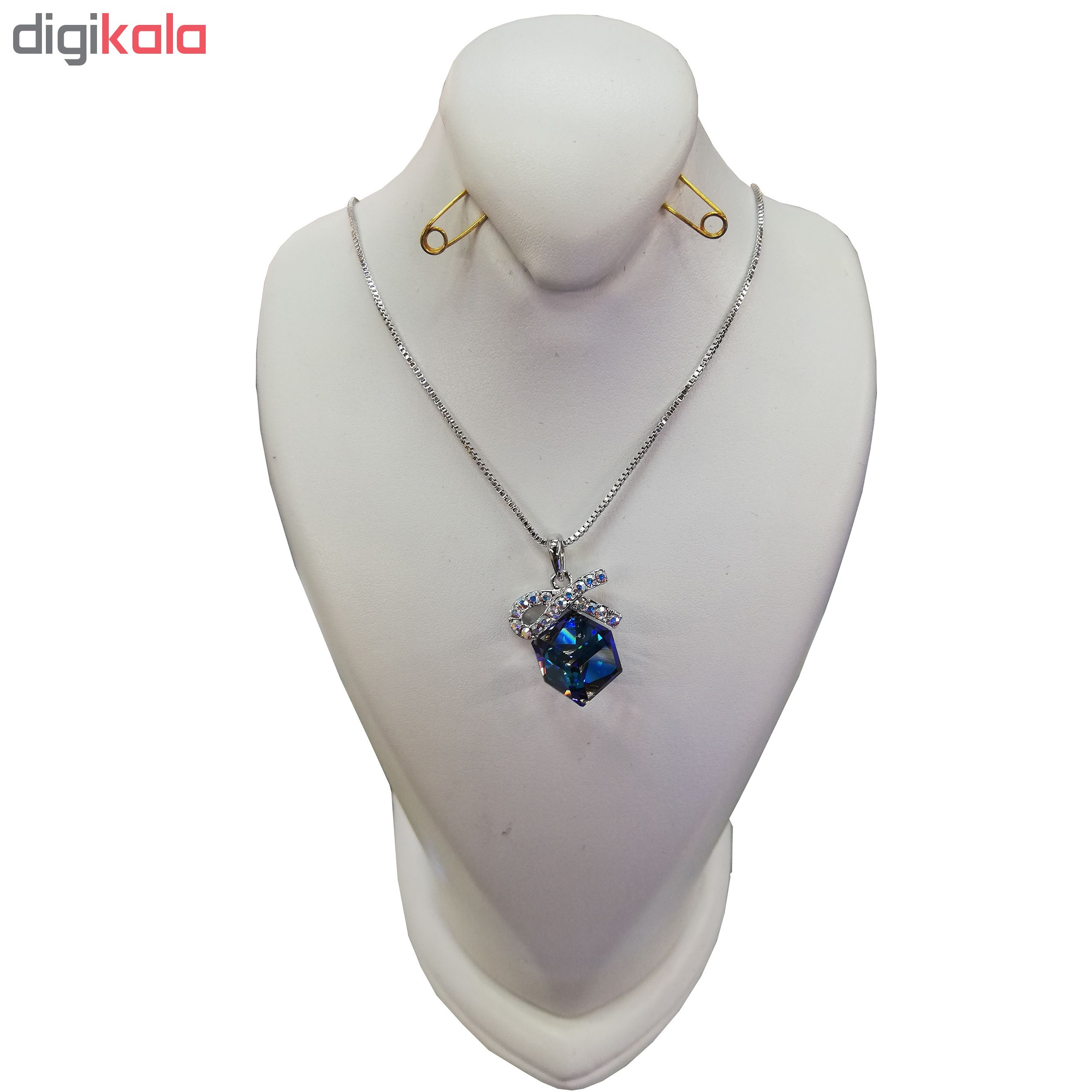 گردنبند زنانه سواروسکی کد F_N_SW11