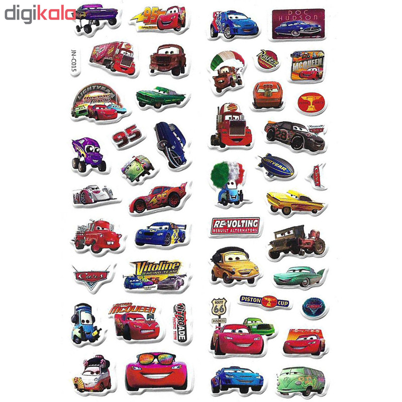استیکر کودک طرح ماشین مدل car - j015